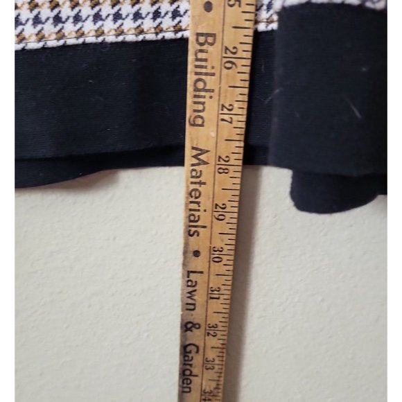 Topman Men's Size L Pullover Crewneck Sweater Black And Gold Houndstooth Print - Picture 4 of 7